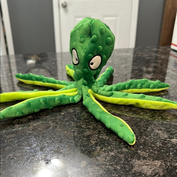 Green Octopus Dog Toy - Picture 2 of 10